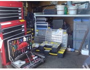 I carry what I believe is an essential/critical stock of parts/components/materials on the van (this photo shows a small amount of our large stock of tools/parts/components).
 